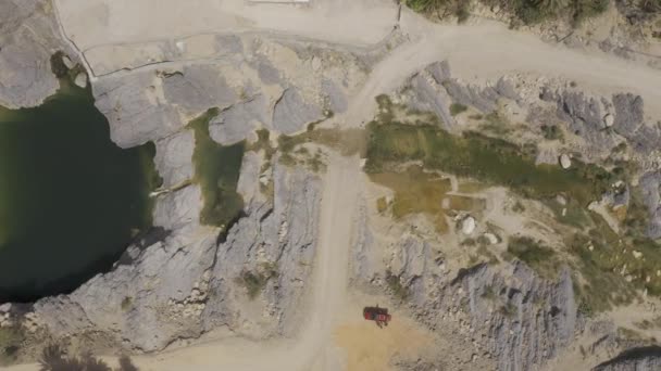 Aerial Drone View Area Wadi Bani Khalid Oman — Vídeo de stock