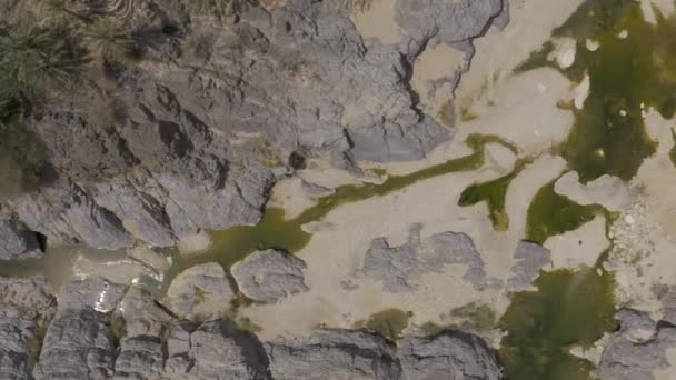 Aerial Drone View Area Wadi Bani Khalid Oman — Stock videók