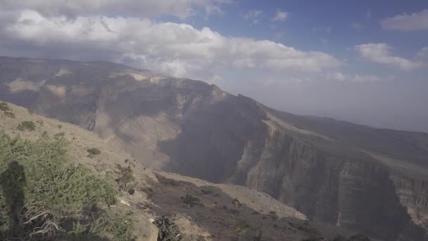Όμορφη Εναέρια Άποψη Της Jebel Shams Ομάν — Αρχείο Βίντεο