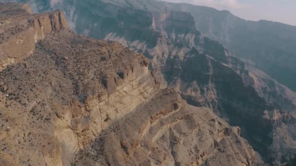 Jebel Shams Güzel Hava Manzarası Umman — Stok video