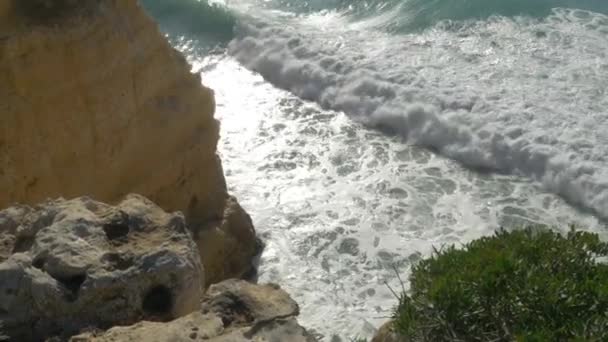 Praia Grutas Benagil Algarve Portugal — Stockvideo