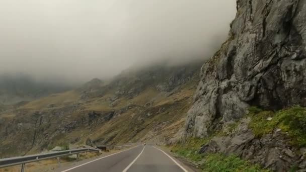 Driving Transfagarasan Romania — Stok Video