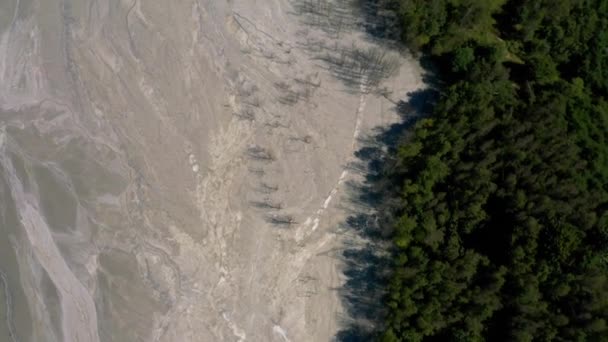 Aerial Toxic Lake Geamana Romania — Stockvideo