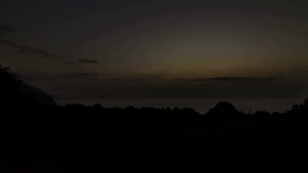 Cala Gonone Sunrise Timelapse Сардиния Италия — стоковое видео
