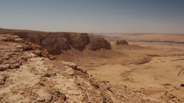 Bergslandskap Vid Camel Trail Saudiarabien — Stockvideo