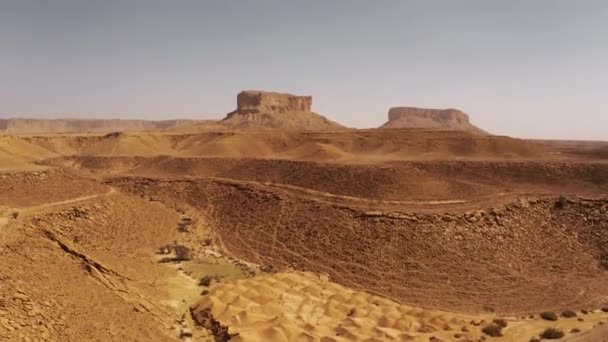 Aérienne Entre Wadi Nisah Vallée Vie Arabie Saoudite — Video