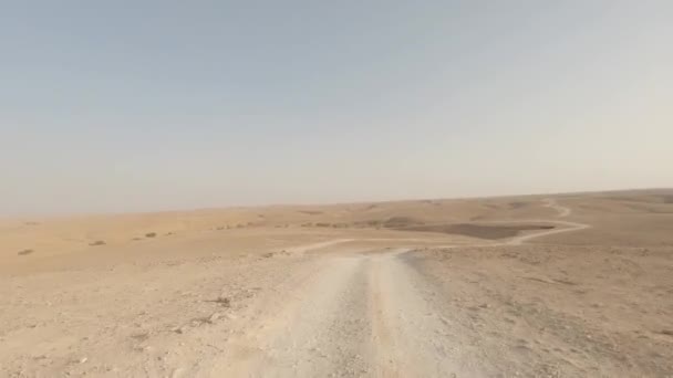 世界の果てまで運転 サウジアラビア — ストック動画