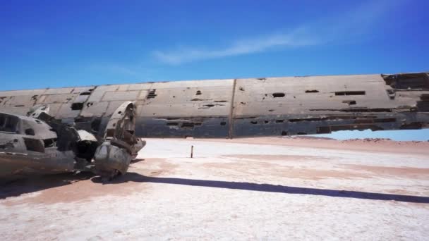 Aerial Catalina Seaplane Wreckage Σαουδική Αραβία — Αρχείο Βίντεο