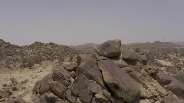 Krásný Letecký Výhled Horská Krajina Západní Saúdská Arábie — Stock video
