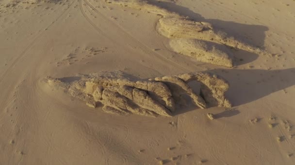 Aérien Arc Rock Jabal Kharab Région Tabuk Arabie Saoudite — Video
