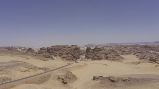 Magnifique Vue Aérienne Paysages Autour Ula Arabie Saoudite — Video