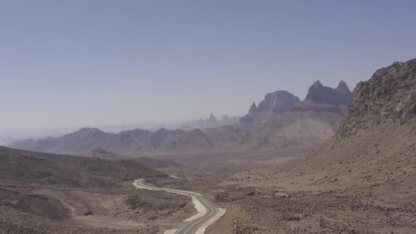 Aerial Mountainous Tabuk Region Saudi Arabia — Stockvideo