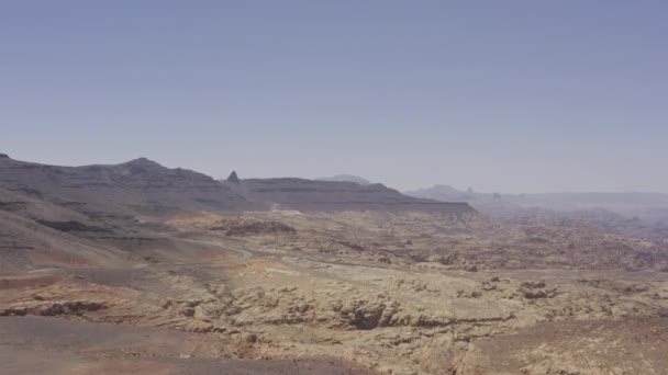 Aerial Mountainous Tabuk Region Saudi Arabia — Stok Video