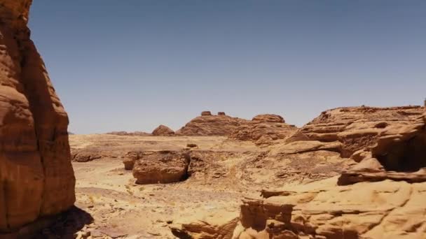 美丽的空中景观 沙特阿拉伯乌拉周围的景观 — 图库视频影像