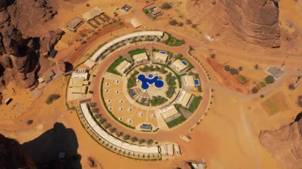 Aerial Shaden Resort Ula Arabia Saudită — Videoclip de stoc