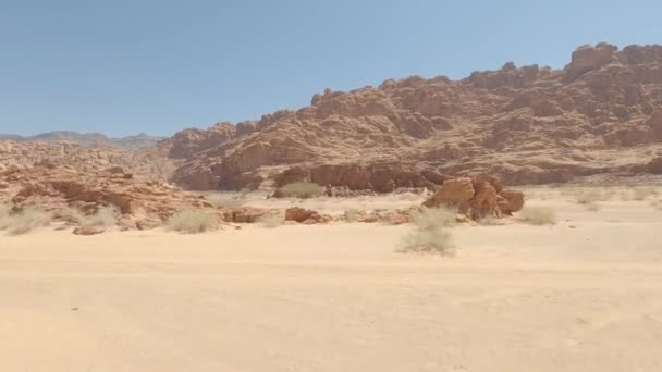 Luchtfoto Wadi Disah Regio Tabuk Saudi Arabië — Stockvideo