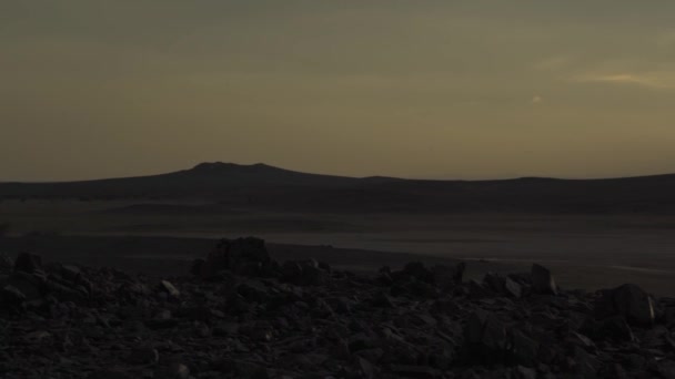 Sunset Saudi Arabian Desert — стокове відео