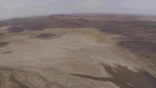 Beautiful Lake Saudi Arabian Desert — Stok Video
