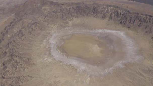 Amazing View Wabah Crater Saudi Arabia — Stockvideo