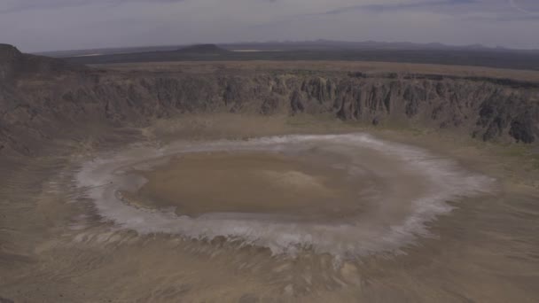 Amazing View Wabah Crater Saudi Arabia — Αρχείο Βίντεο