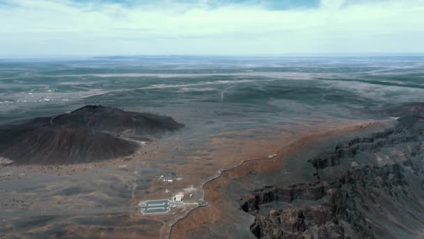 Amazing View Wabah Crater Saudi Arabia — Stockvideo