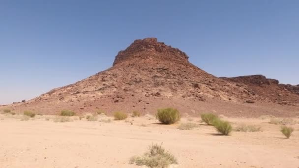 Offroad Drive Hisma Desert Saudi Arabia Native Material Straight Out — Stock video