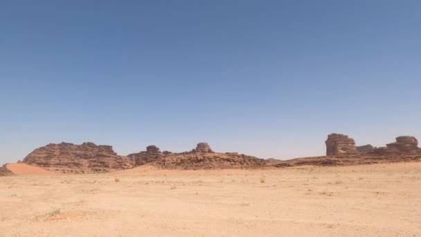 Offroad Drive Hisma Desert Saudi Arabia Native Material Straight Out — Stock Video