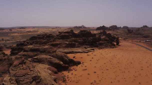 美しい空中ビュー アルウラ地域 サウジアラビア — ストック動画