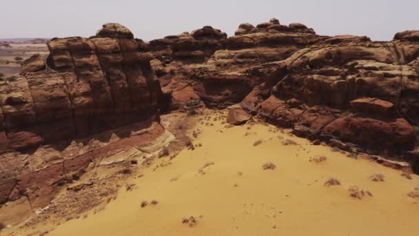 Όμορφη Εναέρια Άποψη Ula Region Σαουδική Αραβία — Αρχείο Βίντεο