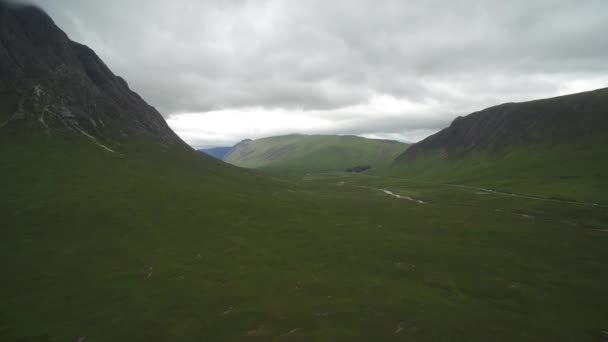 Aerial Glen Etive Scotland — 图库视频影像