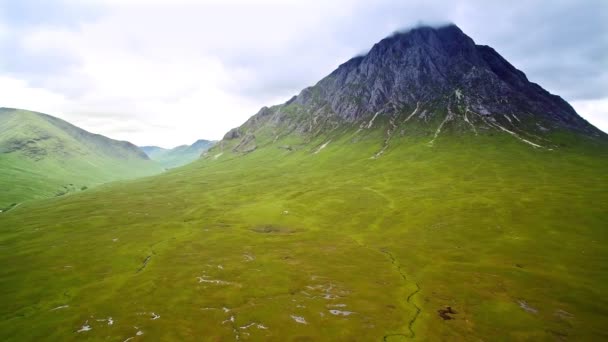 Aerial Glen Etive Scotland — стокове відео