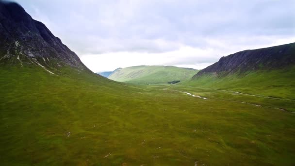 Aerial Glen Etive Scotland — 비디오