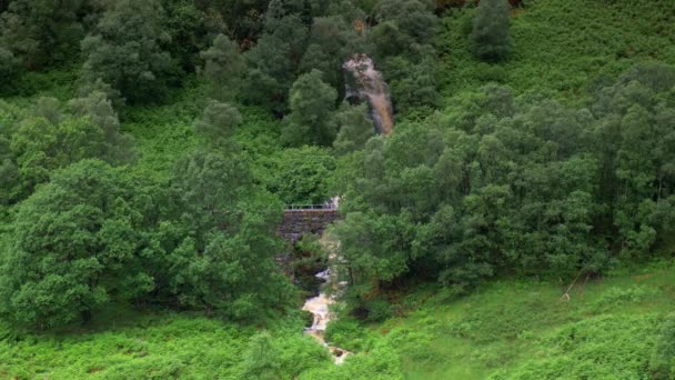 Waterfall Ardchullarie More Scotland — Vídeos de Stock
