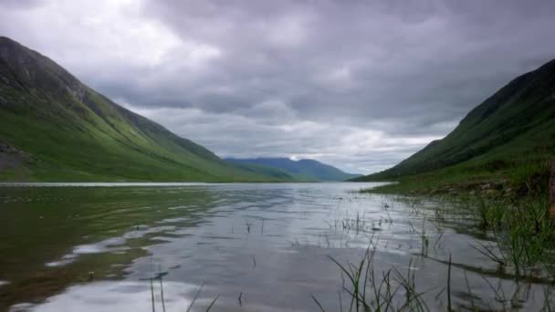 Beautiful Landscape Loch Etive Glen Etive Scotland — Stock video
