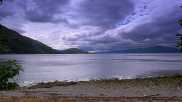 Loch Linnhe Loch Leven Skottland — Stockvideo