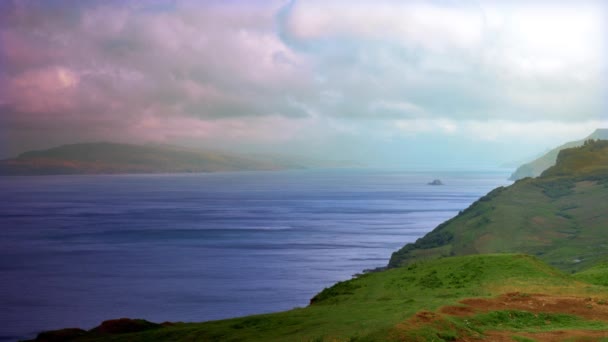 Rigg Viewpoint Isle Skye Scotland Graded Version — стоковое видео