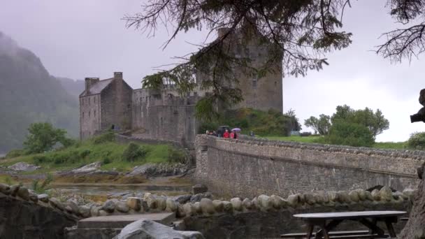 Gyönyörű Eilean Donan Kastély Skócia — Stock videók