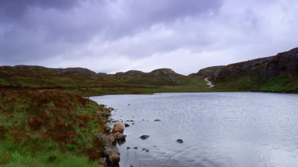Bela Vista Loch Creige Escócia — Vídeo de Stock