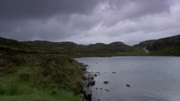 Hermosa Vista Loch Creige Escocia — Vídeos de Stock
