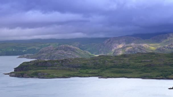 Beautiful View Loch Ewe Poolewe Scotland — Stockvideo