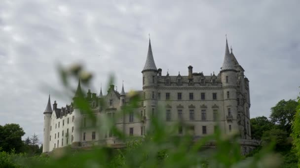 Замок Данробин Шотландия Native — стоковое видео
