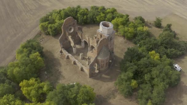 Ruiny Kościoła Arace Serbia — Wideo stockowe