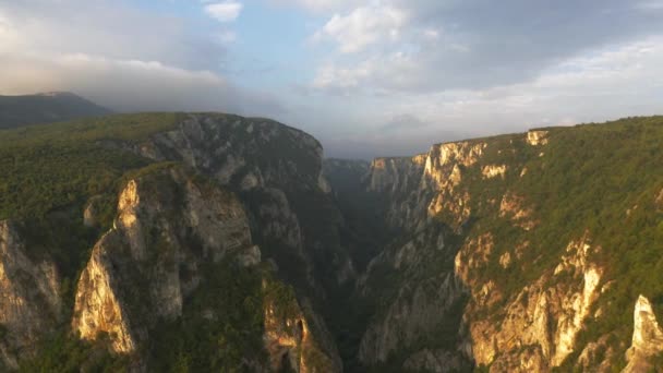 Aerial Lazar Canyon Szerbia Fokozatos Stabilizált Változat — Stock videók