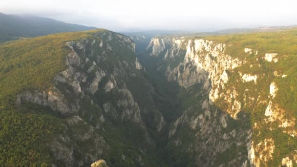 Luchtfoto Lazar Canyon Servië Graded Gestabiliseerde Versie — Stockvideo