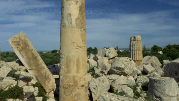 Parco Archeologico Selinunte Sicilia Italia — Video Stock