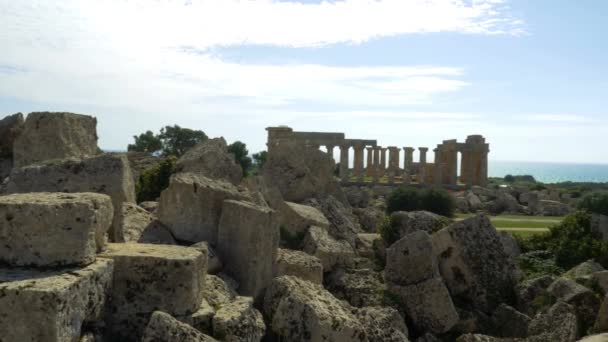 Parco Archeologico Selinunte Sicília Itália — Vídeo de Stock