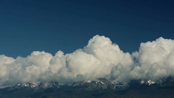 Mountain Range Clouds Pan High Tatra Kvetnica Slovakia — Stock Video