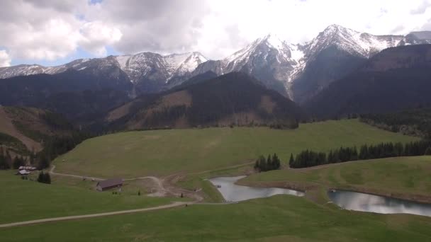 Aerial High Tatra Mountain Range Slovakia — 图库视频影像