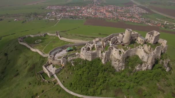 古城堡 在斯洛伐克斯城堡 免版税图库视频
