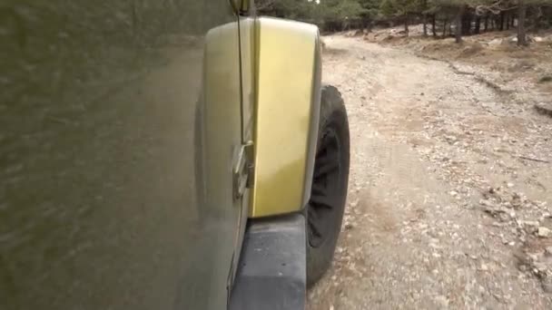 Offroad Com Jeep Wrangler Andaluzia Espanha — Vídeo de Stock